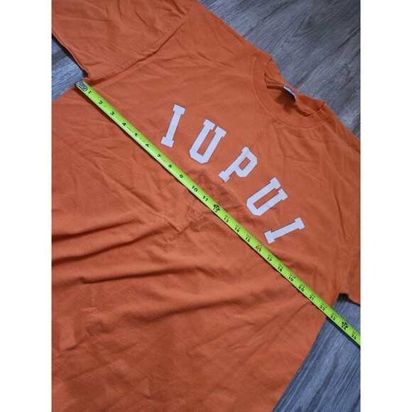 VTG Time Out IUPUI Jaguars Basketball Shirt Orange Short Sleeve Unisex Adult XL - Picture 5 of 7